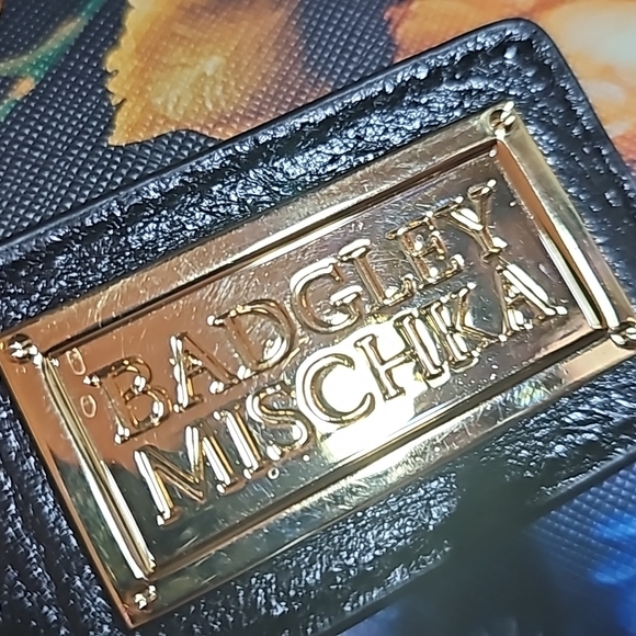 Badgley Mischka Victoria Floral Leather Tote - Picture 2 of 8